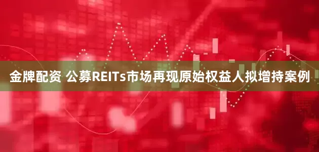 金牌配资 公募REITs市场再现原始权益人拟增持案例